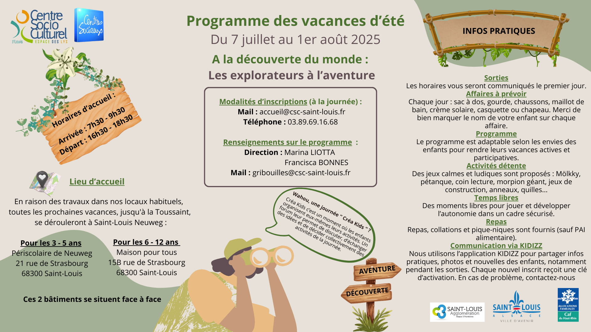 programme été 2025